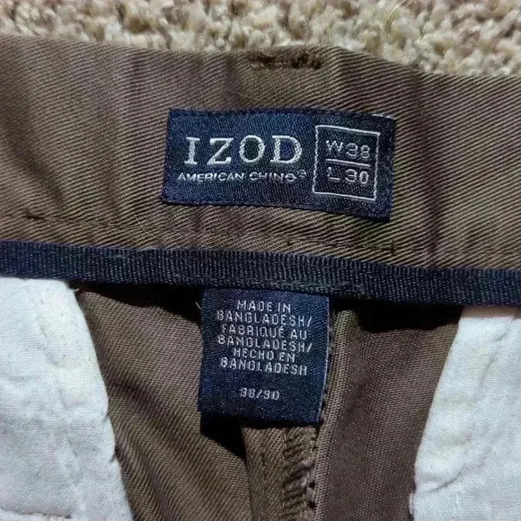 Izod, khakis, brown, 38x30 - Picture 8 of 8